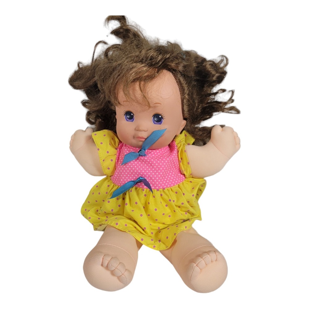 Magic Nursery Brunnette Girl Doll‎ with Dress Mattel 1989